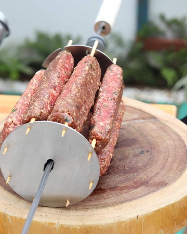 CARROSSEL DE ESPETINHOS PARA CHURRASQUEIRA
